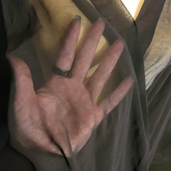 Sheer crossover laceback tank blouse ♡ - Picture 2 of 4